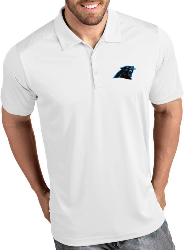 Antigua Men's Carolina Panthers Tribute White Polo product image