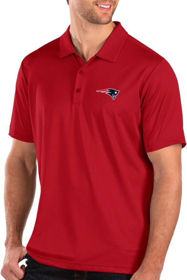 Antigua Men's New England Patriots Balance Red Polo