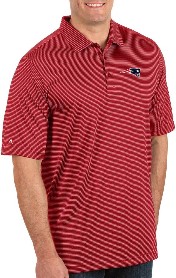 Antigua Men's New England Patriots Quest Red Polo