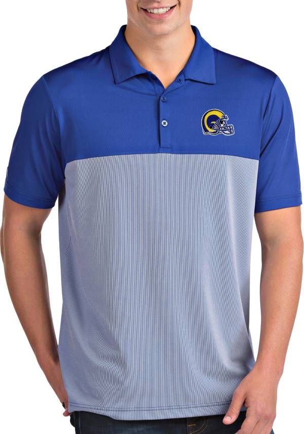 Antigua Men's Los Angeles Rams Venture Royal Performance Polo