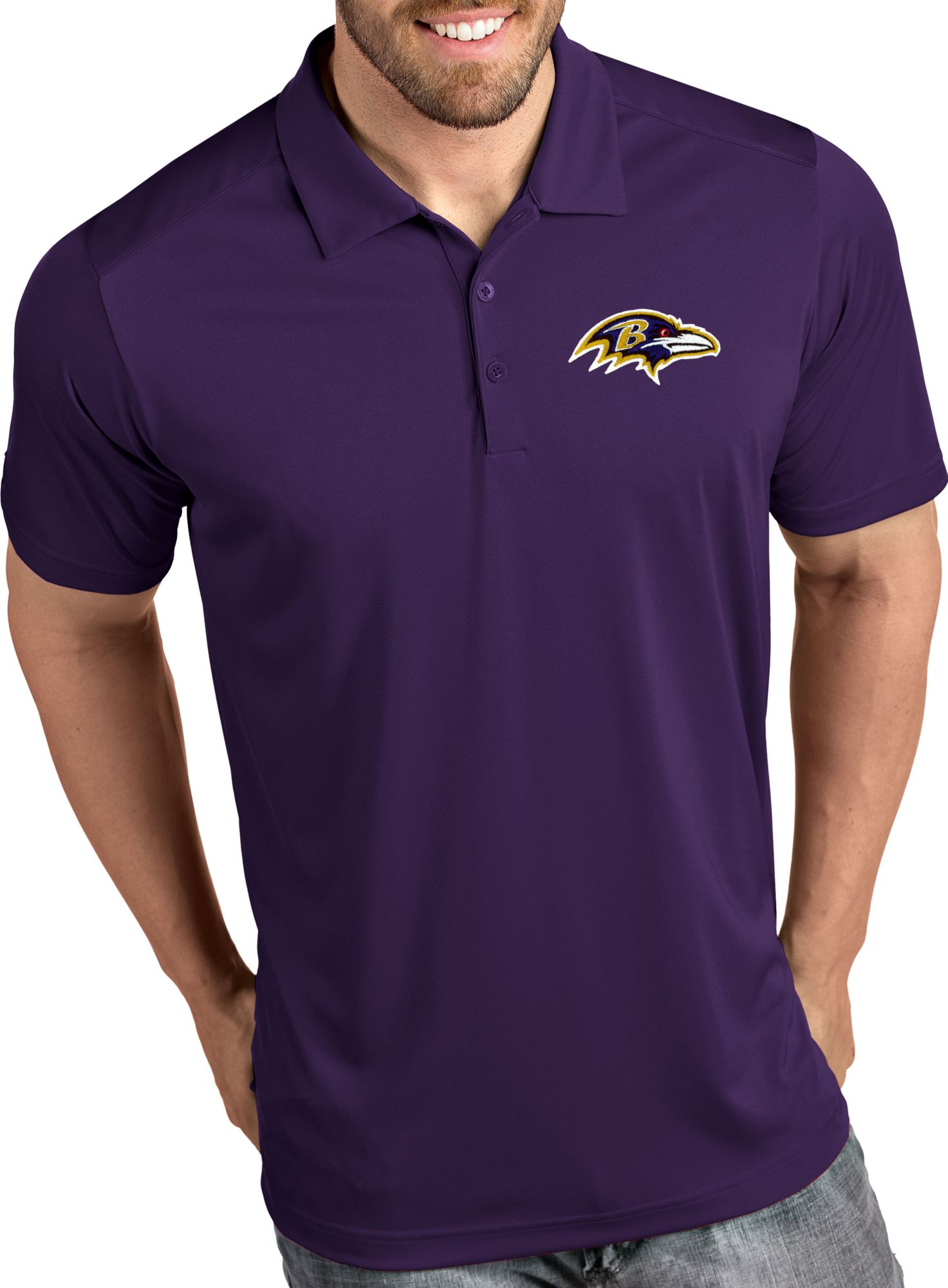 Women's Antigua Purple Baltimore Ravens Compass Polo Size: Extra Large