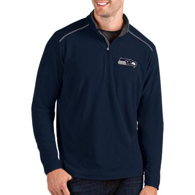 sorry, Antigua Men's Seattle Seahawks Glacier Navy Quarter-Zip Pullover Jacket is currently out of stock