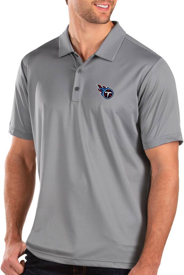 Antigua Men's Tennessee Titans Balance Grey Polo product image