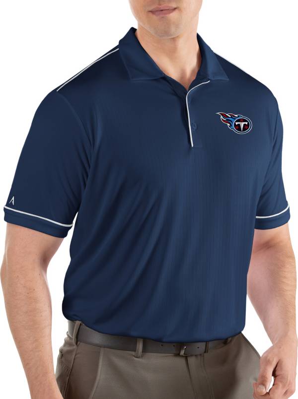 Antigua Men's Tennessee Titans Salute Navy Polo product image