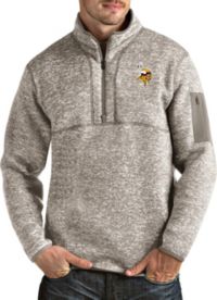 Men's Minnesota Vikings Antigua Oatmeal Course Full-Zip Jacket