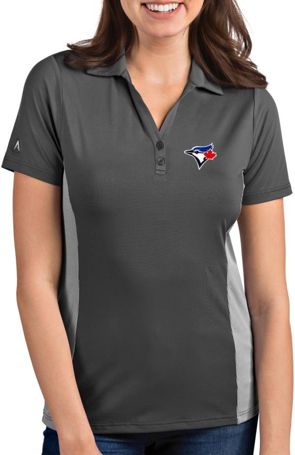 Antigua Women's Toronto Blue Jays Venture Grey Performance Polo