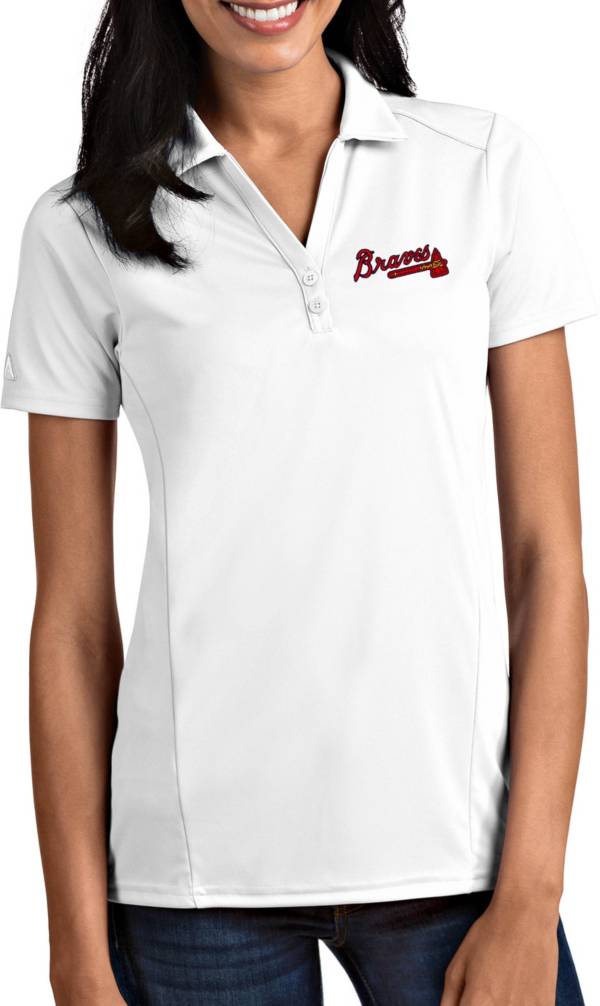 Antigua Women's Atlanta Braves Tribute White Performance Polo product image