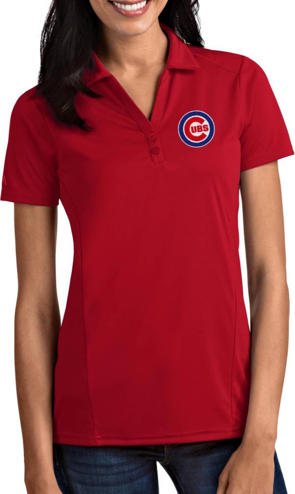 Antigua Women's Chicago Cubs Tribute Red Performance Polo product image