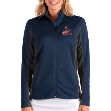 sorry, Antigua Women's St. Louis Cardinals Navy Passage Full-Zip Jacket is currently out of stock