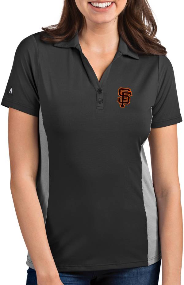 Antigua Women's San Francisco Giants Venture Black Performance Polo