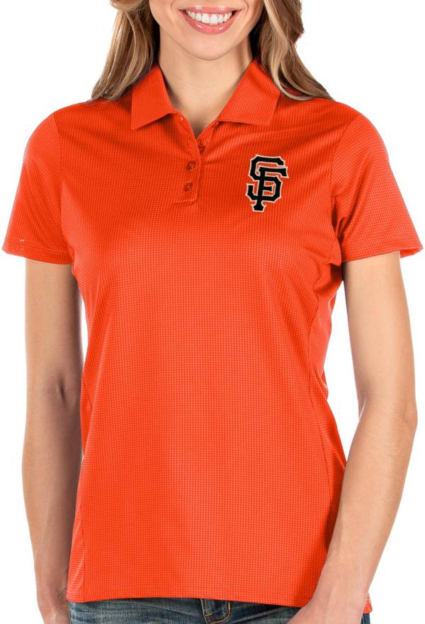 Antigua Women's San Francisco Giants Orange Balance Polo