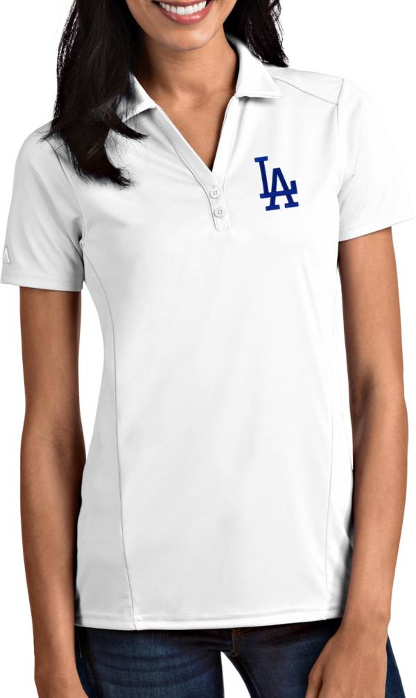 Antigua Women's Los Angeles Dodgers Tribute White Performance Polo product image