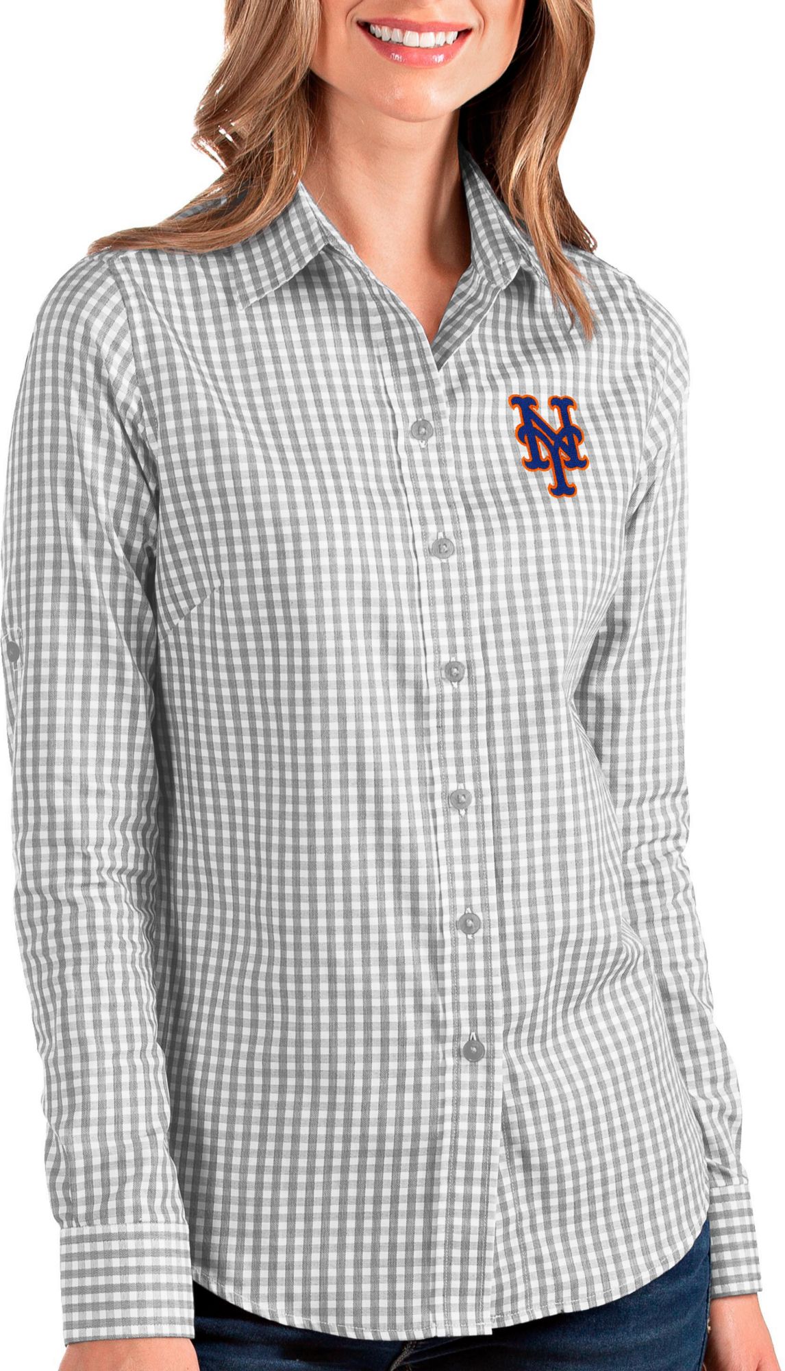 mets button down shirt