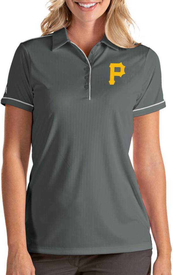Antigua Women's Pittsburgh Pirates Salute Grey Performance Polo product image