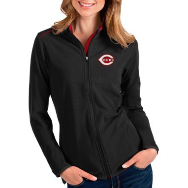sorry, Antigua Women's Cincinnati Reds Black Glacier Full-Zip Jacket is currently out of stock