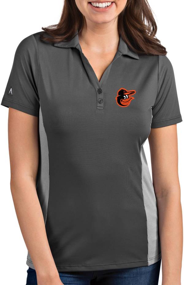 Antigua Women's Baltimore Orioles Venture Grey Performance Polo