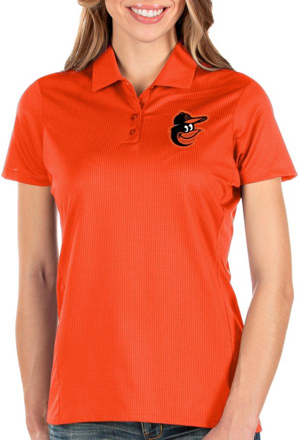 Antigua Women's Baltimore Orioles Orange Balance Polo