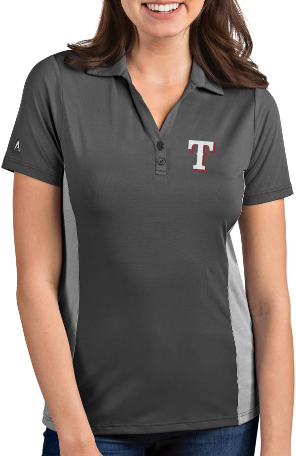 Antigua Women's Texas Rangers Venture Grey Performance Polo