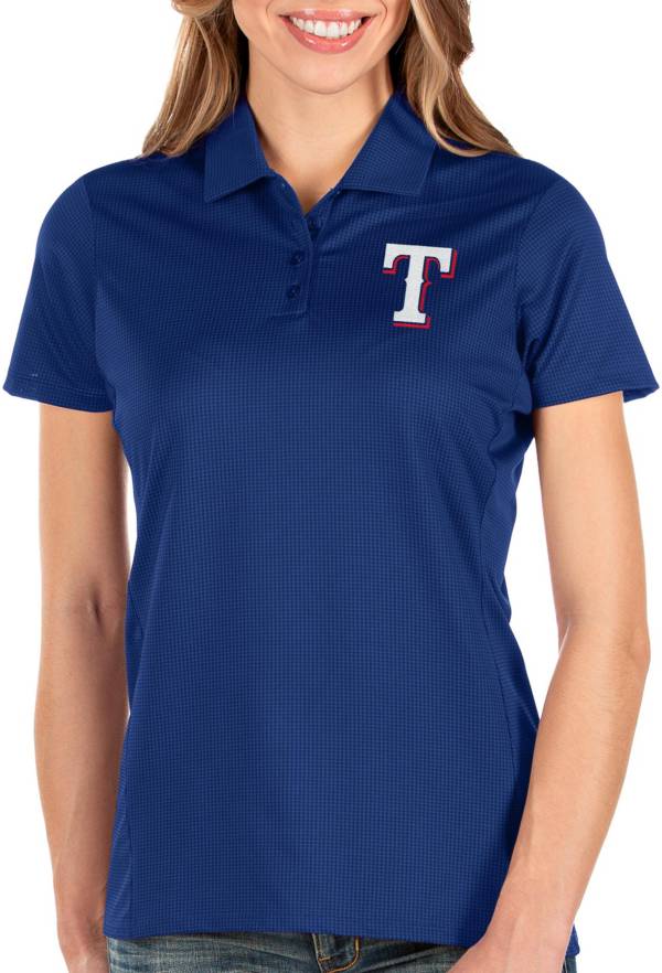 Antigua Women's Texas Rangers Royal Balance Polo