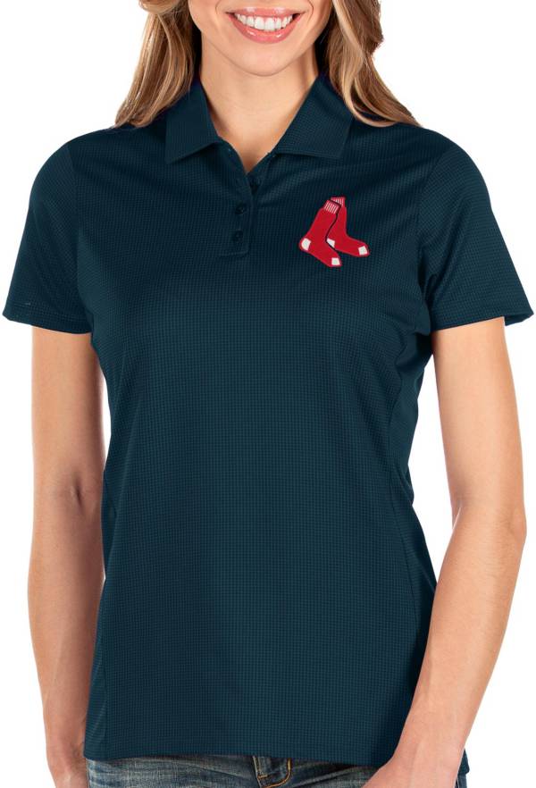 Antigua Women's Boston Red Sox Navy Balance Polo