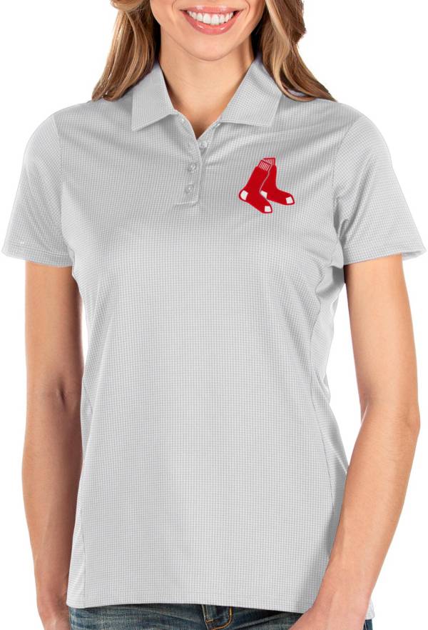 Antigua Women's Boston Red Sox White Balance Polo