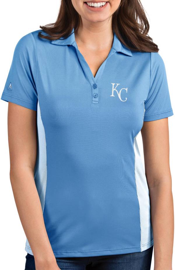 Antigua Women's Kansas City Royals Venture Light Blue Performance Polo