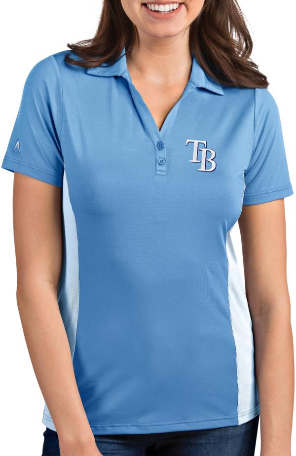 Antigua Women's Tampa Bay Rays Venture Light Blue Performance Polo