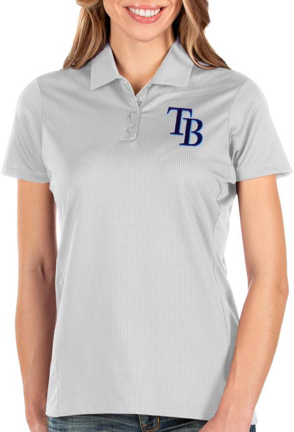 Antigua Women's Tampa Bay Rays White Balance Polo