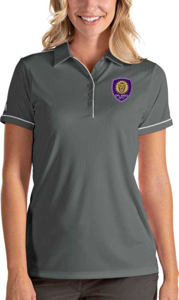 Antigua Women's Orlando City Salute Grey Polo product image