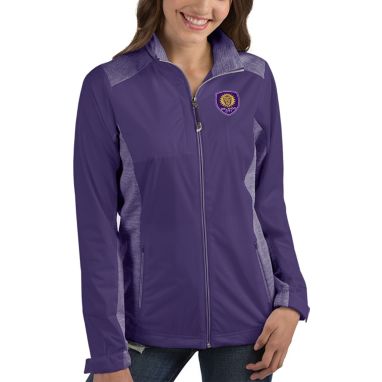 sorry, Antigua Women's Orlando City Revolve Purple Full-Zip Jacket is currently out of stock