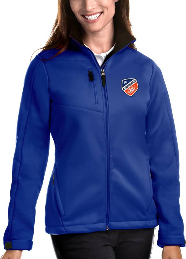 Antigua Women's FC Cincinnati Traverse Royal Full-Zip Jacket