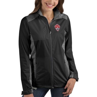 sorry, Antigua Women's Colorado Rapids Revolve Black Full-Zip Jacket is currently out of stock