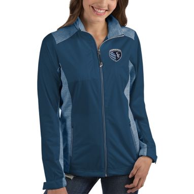 sorry, Antigua Women's Sporting Kansas City Revolve Navy Full-Zip Jacket is currently out of stock