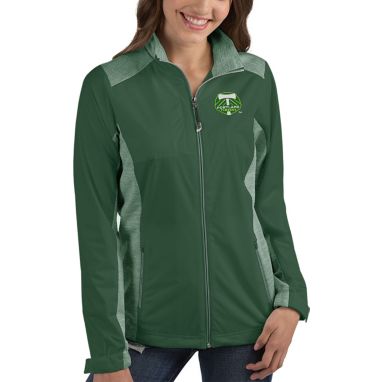 sorry, Antigua Women's Portland Timbers Revolve Green Full-Zip Jacket is currently out of stock