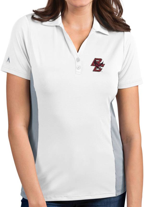 Antigua Women's Boston College Eagles Venture White Polo