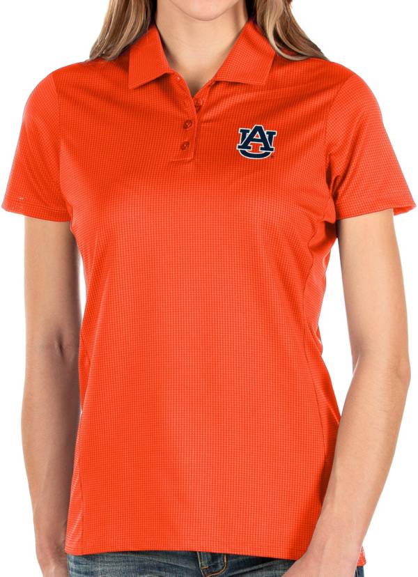 Antigua Women's Auburn Tigers Orange Balance Polo