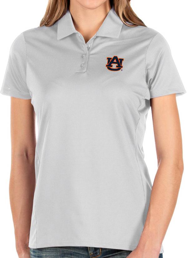 Antigua Women's Auburn Tigers Balance White Polo