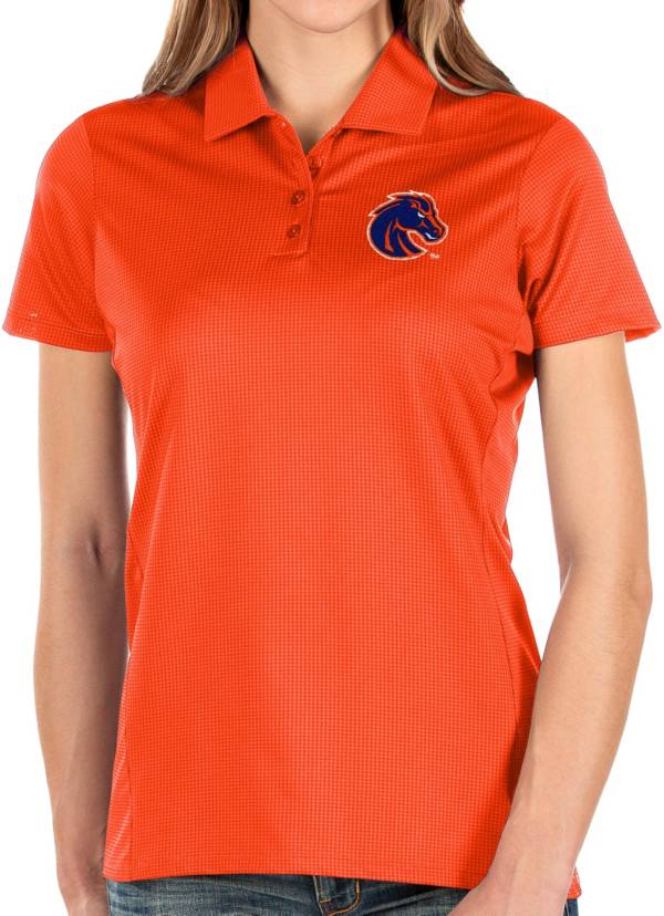 Antigua Women's Boise State Broncos Orange Balance Polo