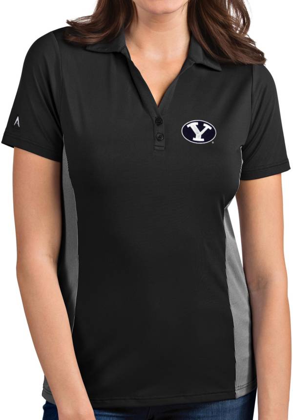 Antigua Women's BYU Cougars Grey Venture Polo