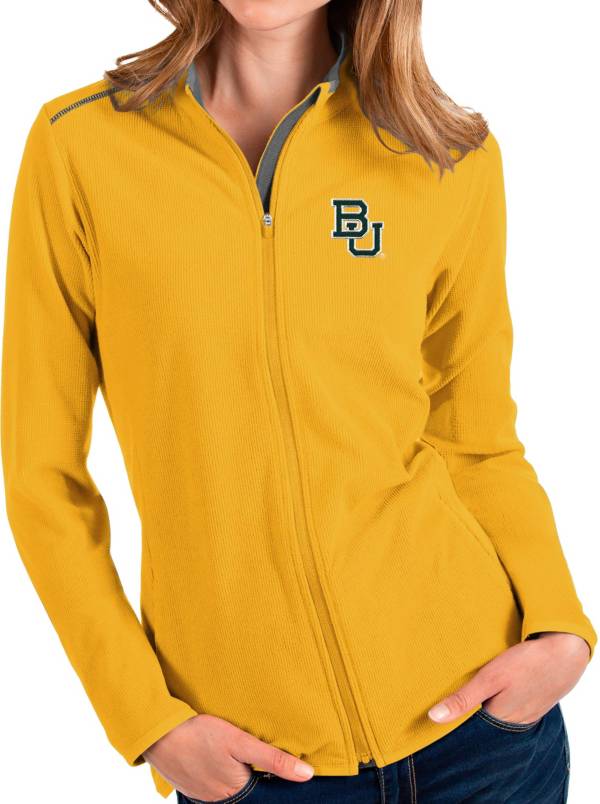 Antigua Women's Baylor Bears Gold Glacier Full-Zip Jacket