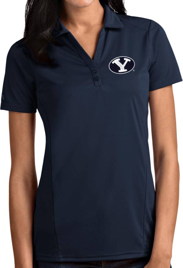 Antigua Women's BYU Cougars Blue Tribute Performance Polo