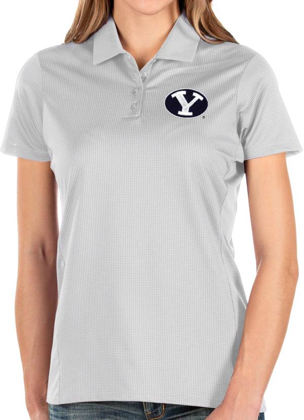 Antigua Women's BYU Cougars Balance White Polo