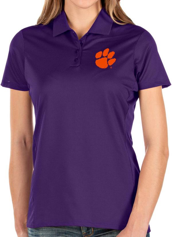 Antigua Women's Clemson Tigers Regalia Balance Polo