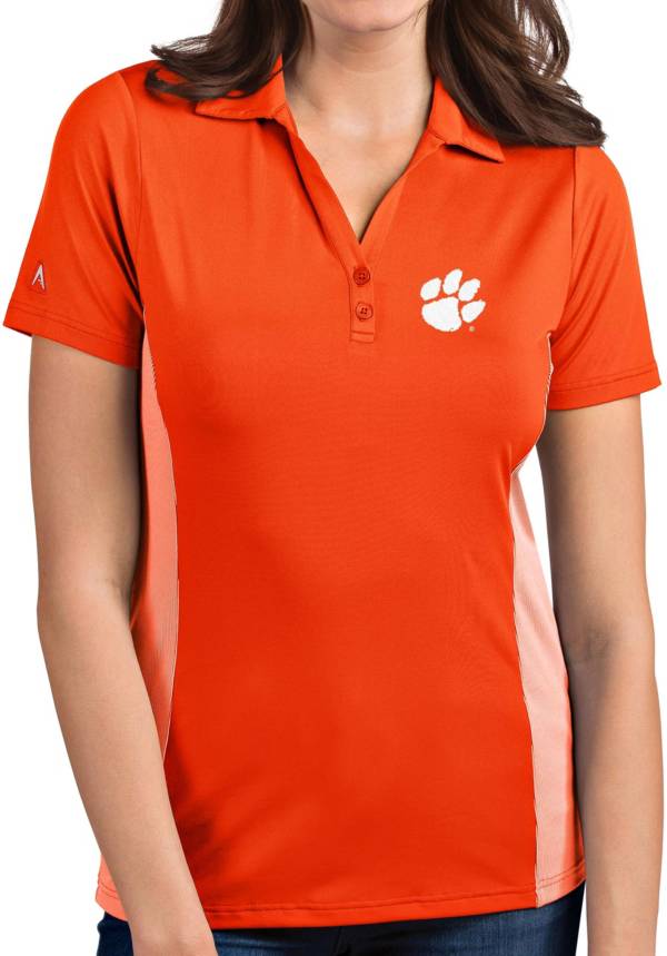 Antigua Women's Clemson Tigers Orange Venture Polo