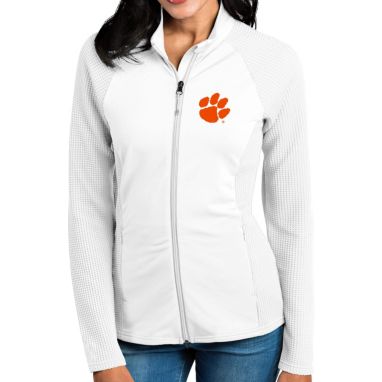 sorry, Antigua Women's Clemson Tigers White Sonar Full-Zip Performance Jacket is currently out of stock