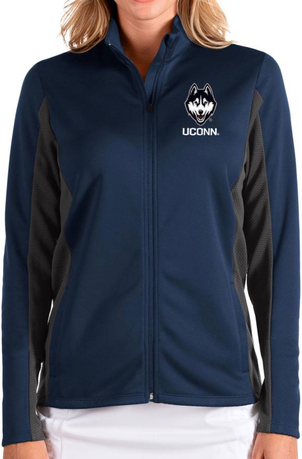 Antigua Women's UConn Huskies Blue Passage Full-Zip Jacket