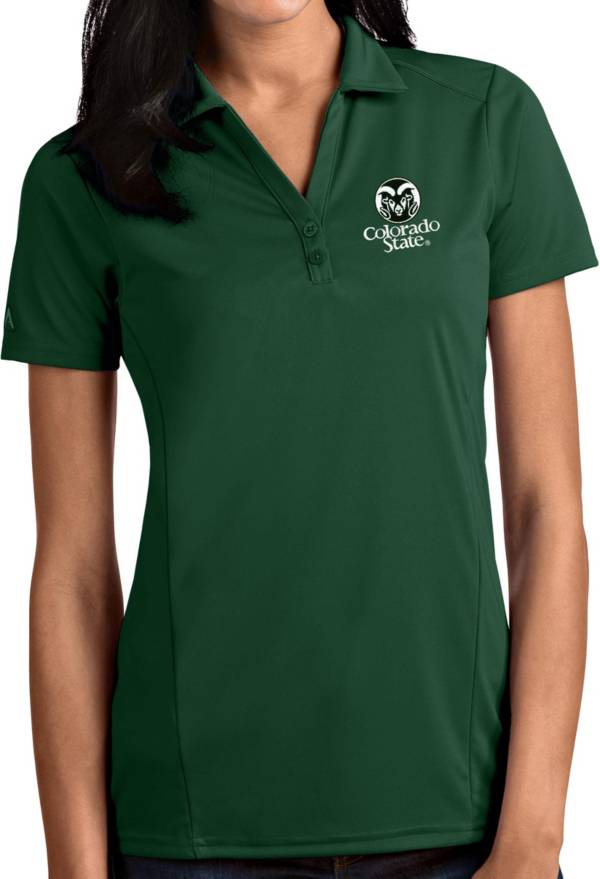 Antigua Women's Colorado State Rams Green Tribute Performance Polo