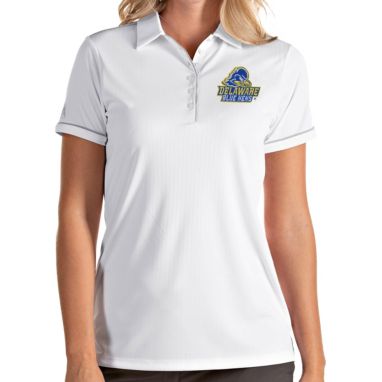 sorry, Antigua Women's Delaware Fightin' Blue Hens Salute Performance White Polo is currently out of stock