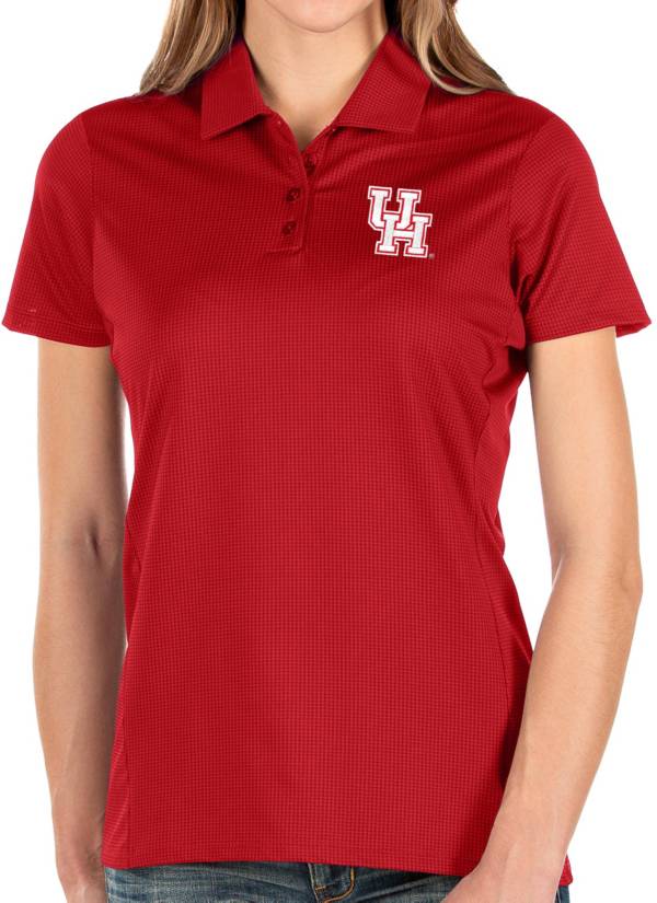 Antigua Women's Houston Cougars Red Balance Polo