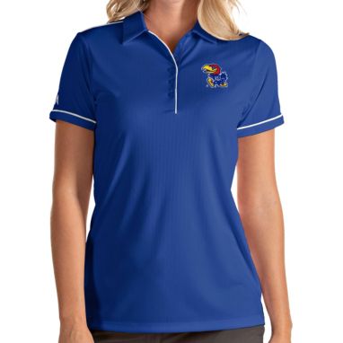 sorry, Antigua Women's Kansas Jayhawks Blue Salute Performance Polo is currently out of stock